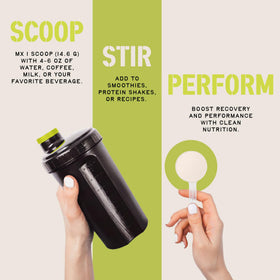 Poudre de collagène CleanForm Nutrition avec des fruits