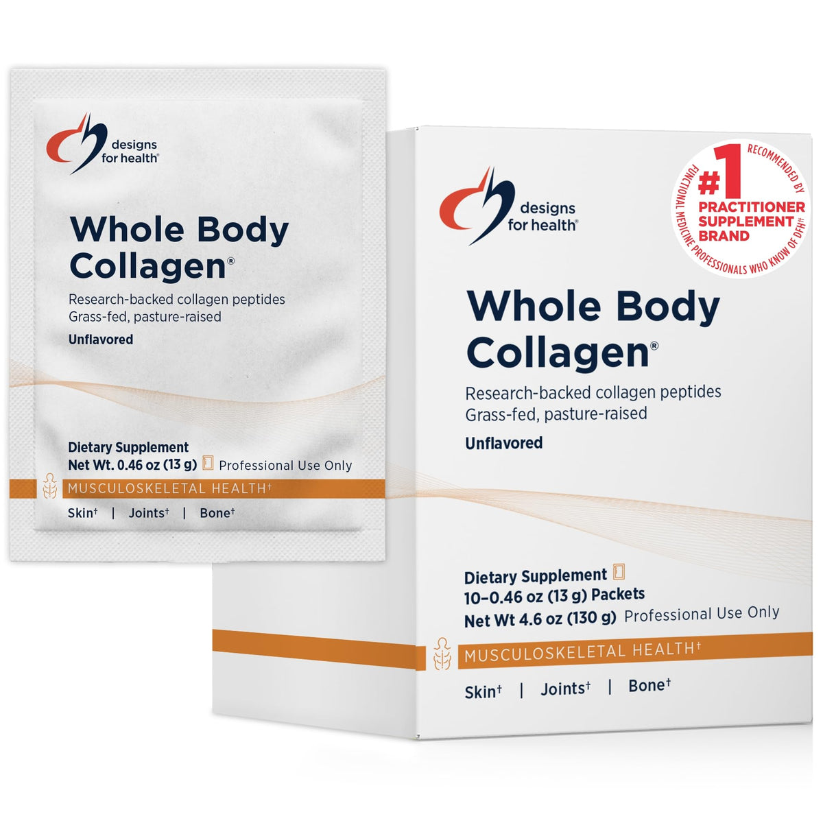 Poudre de Collagène Complet Designs for Health 180g vue de face