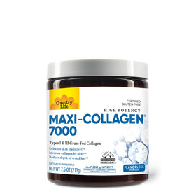 Poudre de collagène Country Life Maxi-Collagen 7000 vue de face