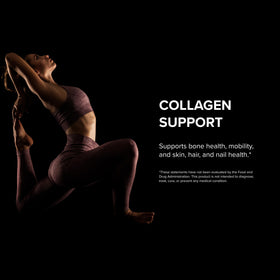 Poudre de collagène Designs for Sport ajoutée dans un smoothie