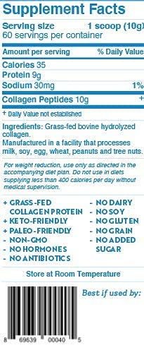 Poudre de collagène Dr. Kellyann mélangée dans un smoothie