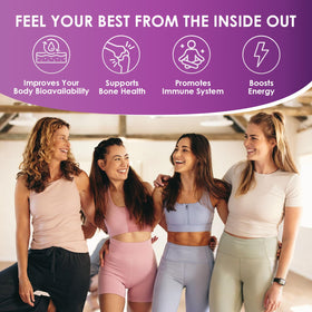 Poudre de collagène DRFOSTER en usage dans un smoothie