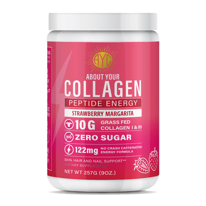 Poudre de collagène énergétique ABOUT YOUR COLLAGEN vue de face
