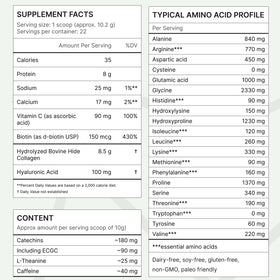 Poudre de collagène FKRO au matcha, mélange dans un smoothie