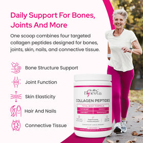 Poudre de collagène FORTIBONE avec mesure à côté