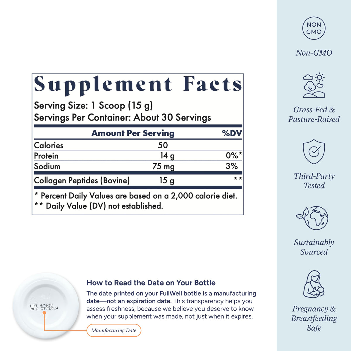Poudre de Collagène FullWell mélangée dans un smoothie