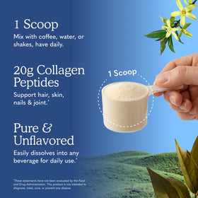 Poudre de collagène Garden of Life 720g vue de dos