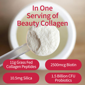 Poudre de collagène Garden of Life dans un smoothie