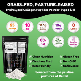 Poudre de collagène halal SHIFAA NUTRITION 290g avec cuillère