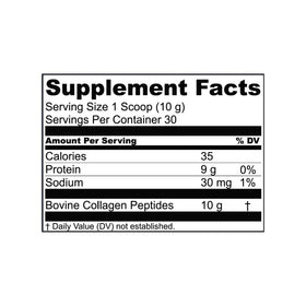 Poudre de Collagène Hydrolysé 1MD Nutrition sur une table en bois