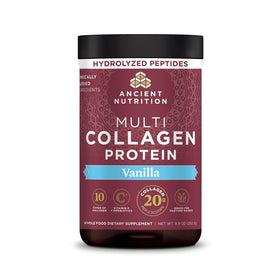 Poudre de collagène hydrolysé Ancient Nutrition vanille vue de face