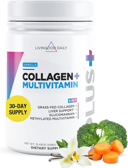Poudre de collagène hydrolysé Livingood Daily en packaging avant