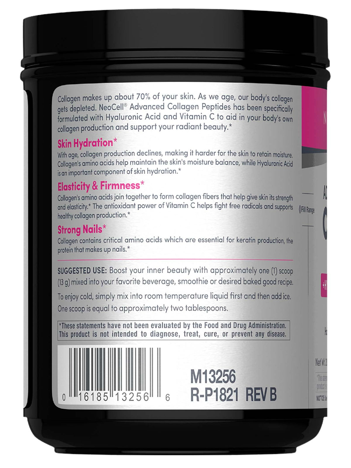 Poudre de collagène hydrolysé NeoCell 730g dans un smoothie