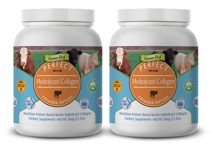 Poudre de collagène hydrolysé Perfect Supplements 660g vue avant
