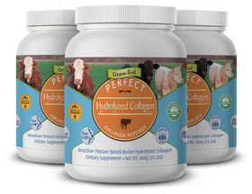 Poudre de collagène hydrolysé Perfect Supplements 660g vue de face