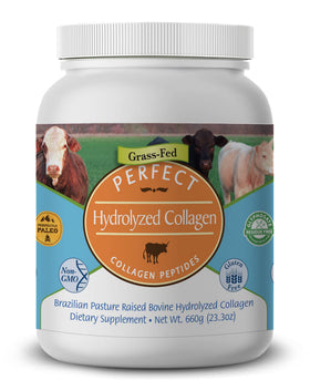 Poudre de collagène hydrolysé Perfect Supplements 660g vue de face