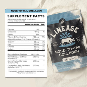 Poudre de collagène Lineage Provisions 549g avec cuillère