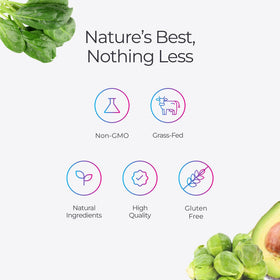 Poudre de collagène Livingood Daily avec des fruits frais