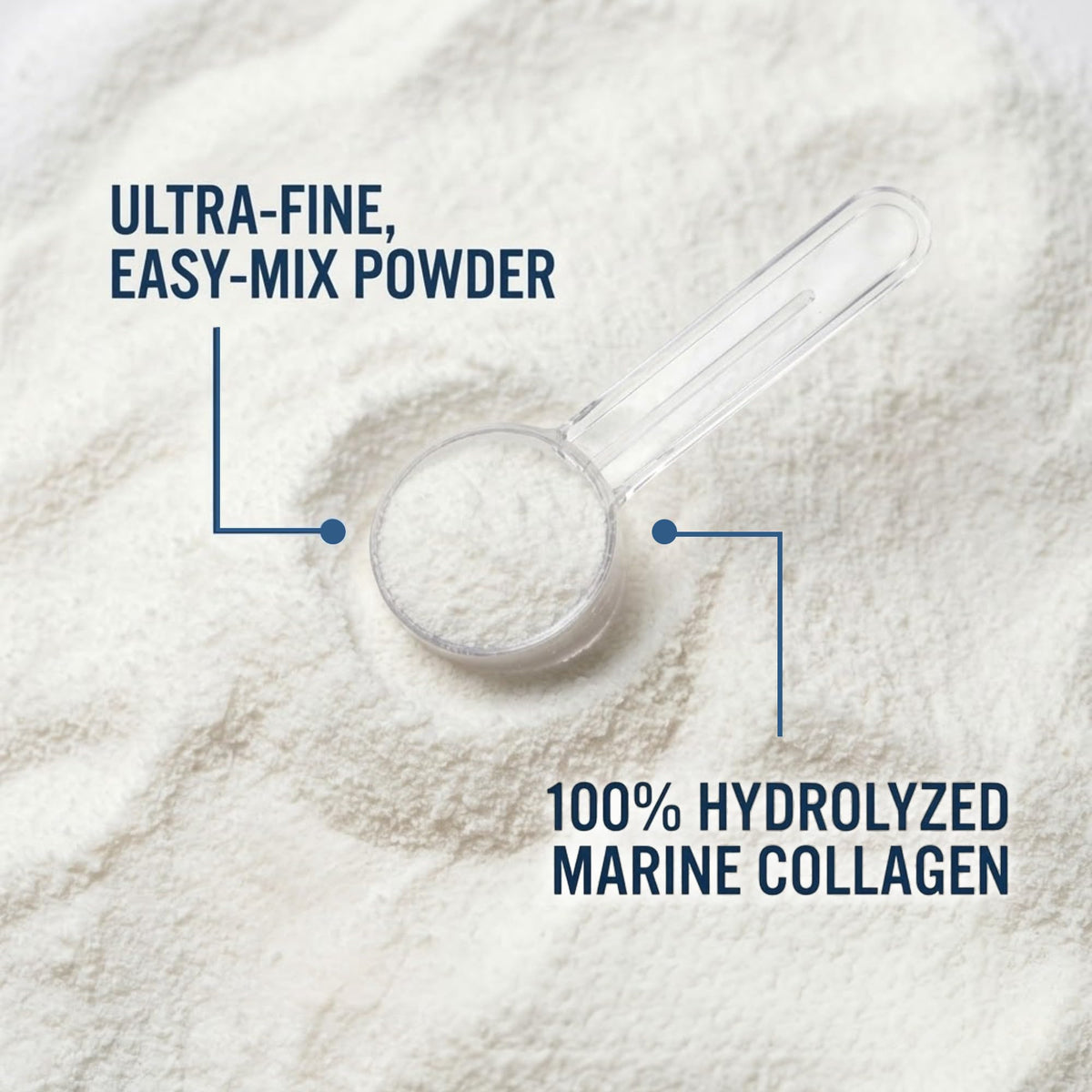 Poudre de collagène marin Approved Science 1102g dans un bol
