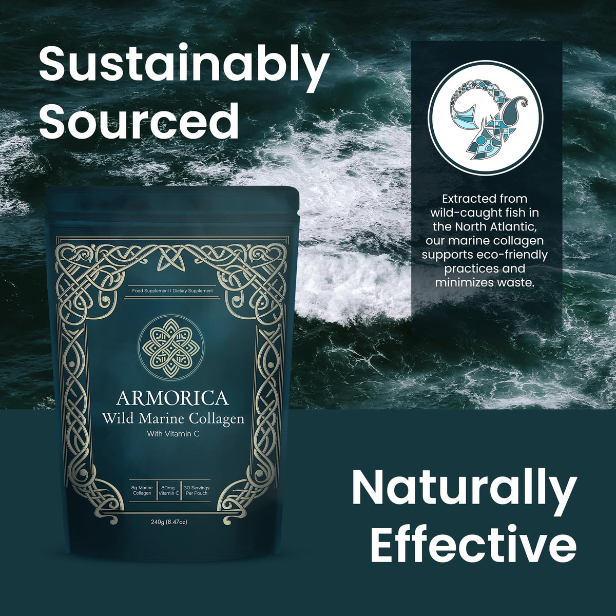 Poudre de collagène marin ARMORICA avec des betteraves fermentées