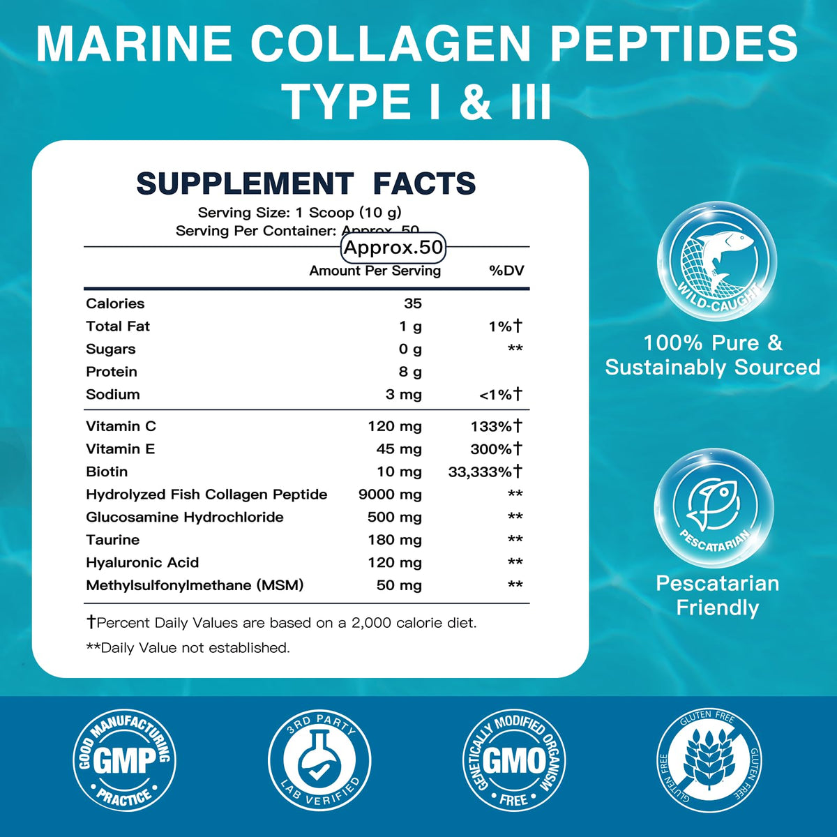 Poudre de collagène marin DRFOSTER avec cuillère incluse