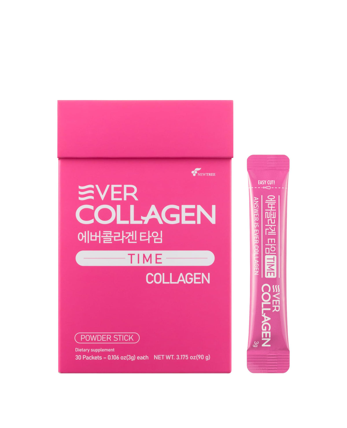 Poudre de collagène marin EVER COLLAGEN stick pomme