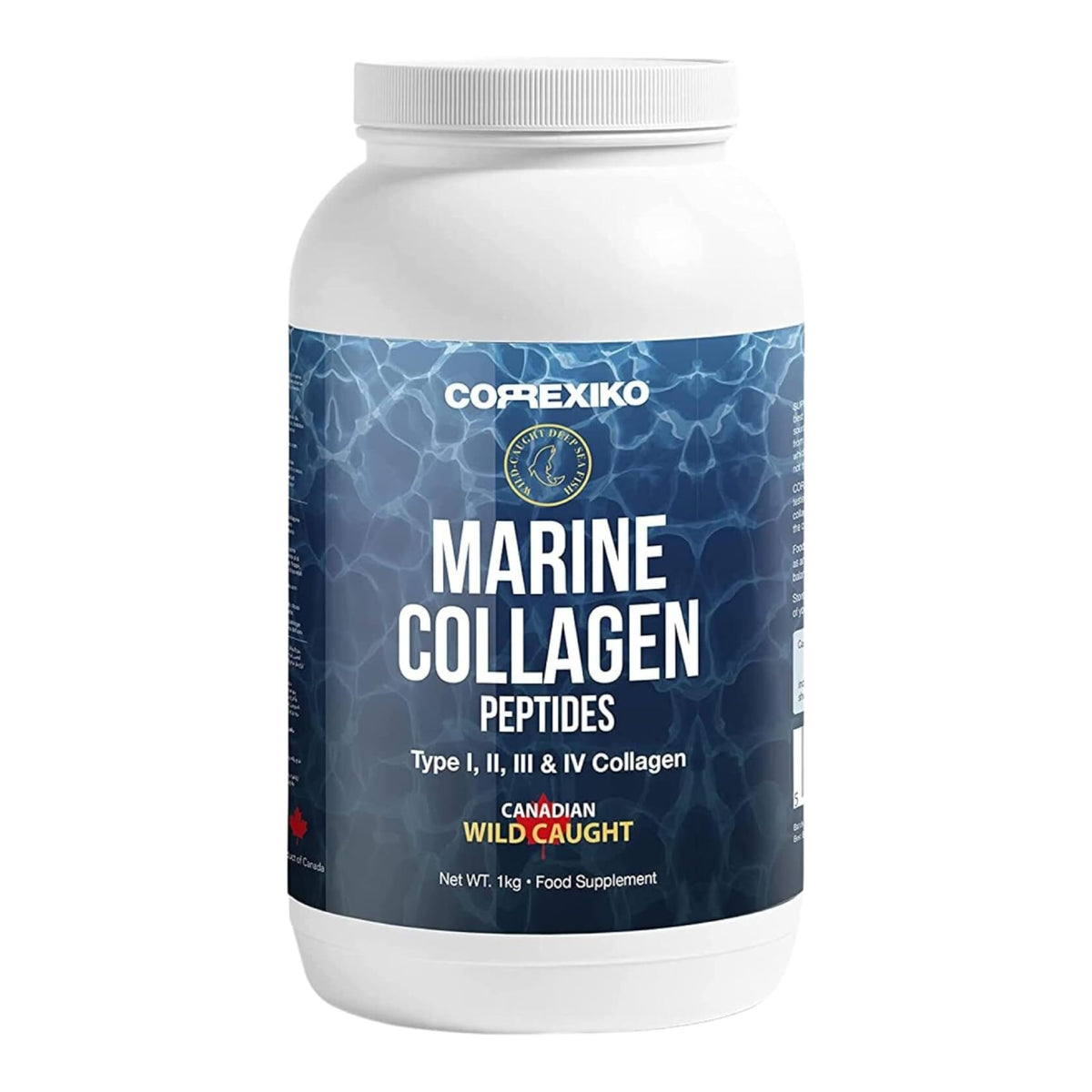 Poudre de collagène marin hydrolysé CORREXIKO 1kg vue avant