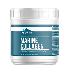 Poudre de collagène marin hydrolysé Earthborn Elements 662g vue de face