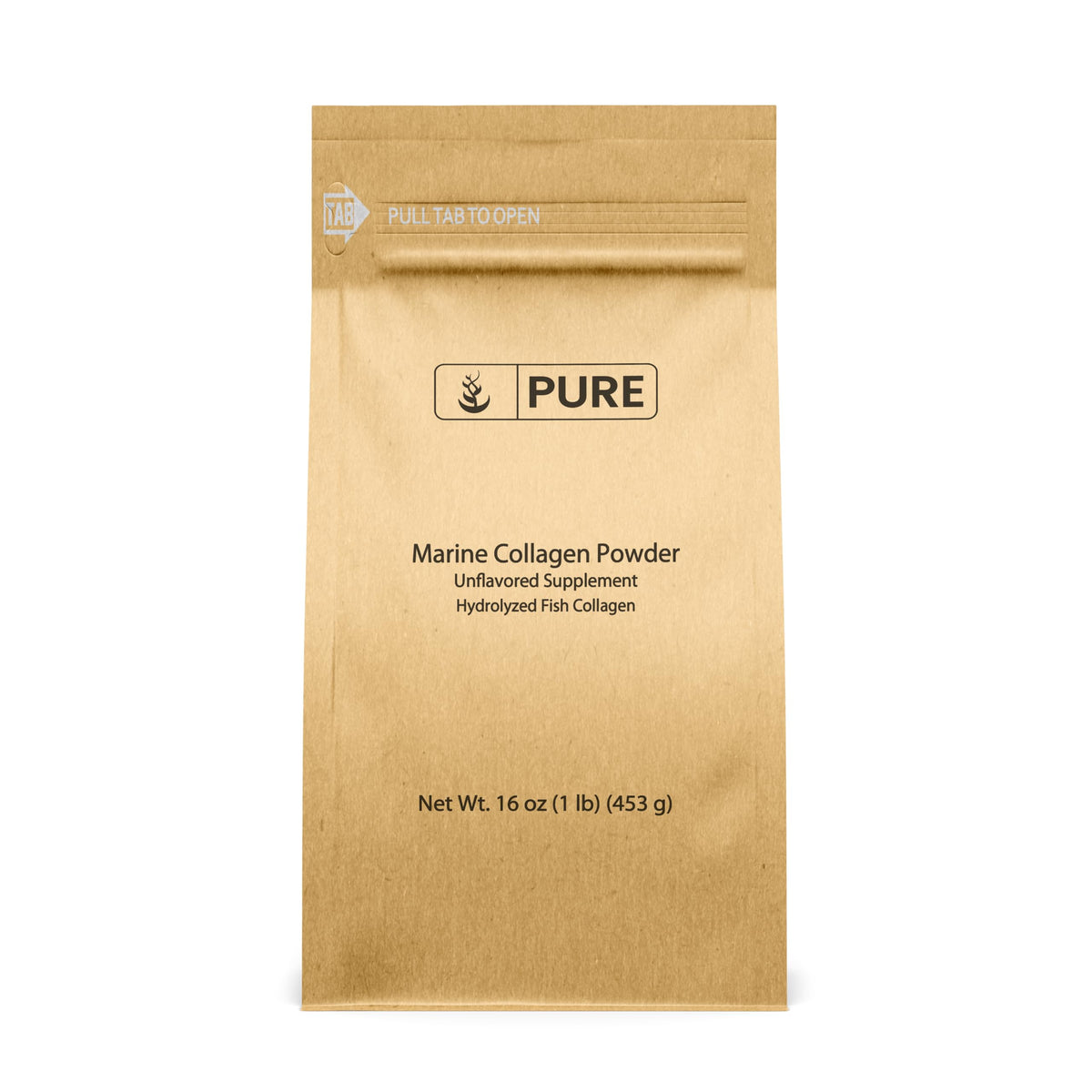 Poudre de Collagène Marin PURE ORIGINAL INGREDIENTS 472g vue de face