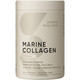 Poudre de collagène marin sauvage Sports Research 460g vue de face