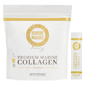 Poudre de collagène marin Shore Magic unflavored sachets avant