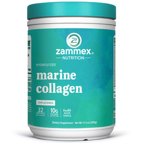 Poudre de collagène marin Zammex 408g vue de face