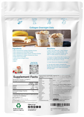Poudre de collagène Micro Ingredients avec cuillère pour dosage
