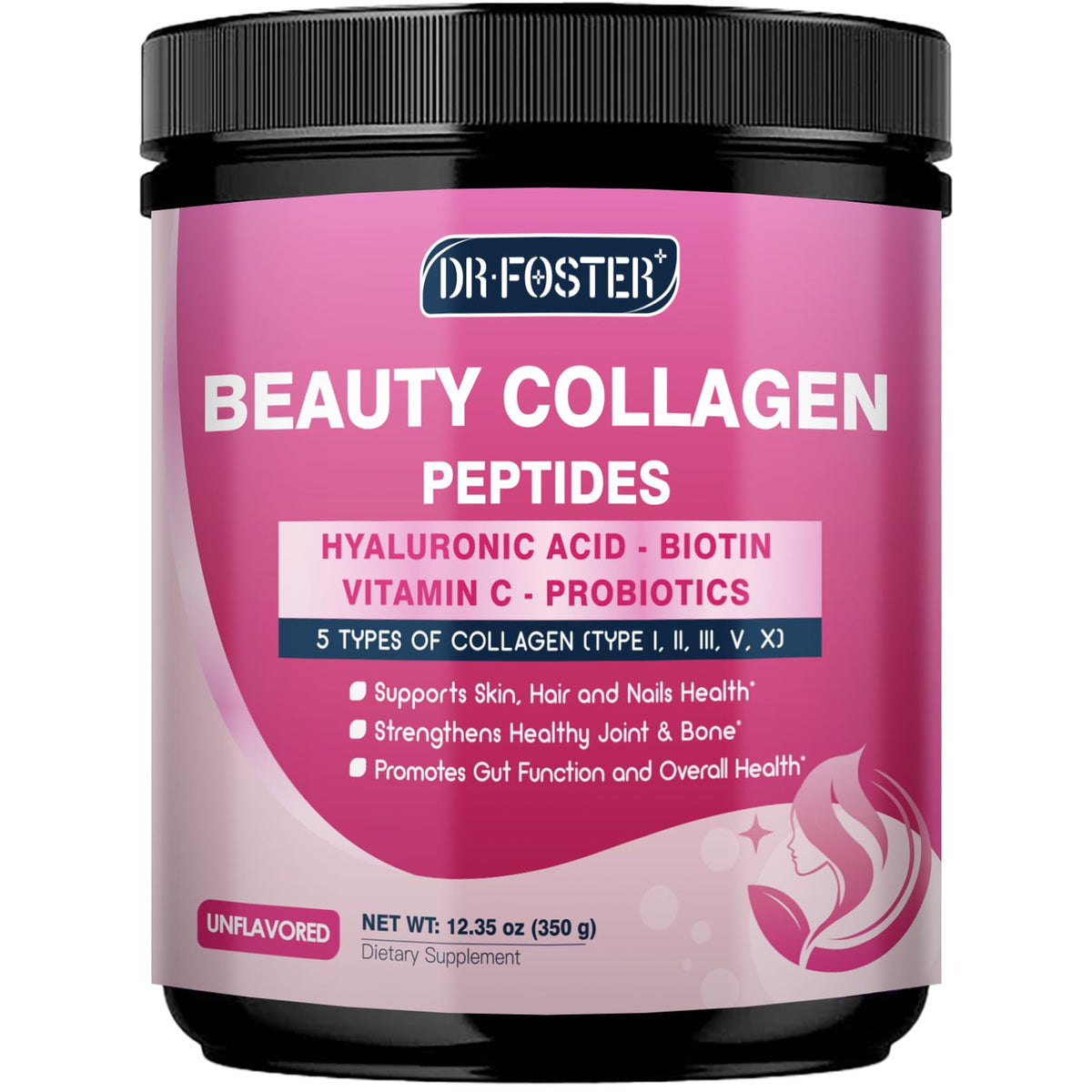 Poudre de collagène multi DRFOSTER 440g vue de face