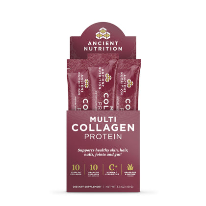 Poudre de collagène multi hydrolysé Ancient Nutrition 231g vue de face