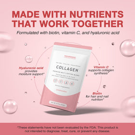 Poudre de collagène multi Progressive Laboratories dans un verre d'eau