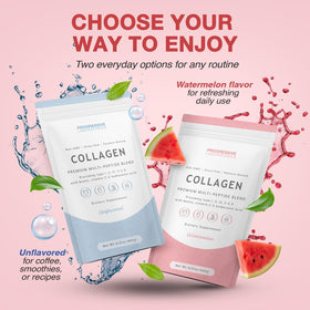 Poudre de collagène multi Progressive Laboratories en saveur pastèque