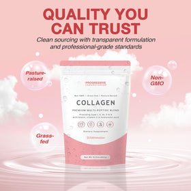 Poudre de collagène multi Progressive Laboratories vue de dos