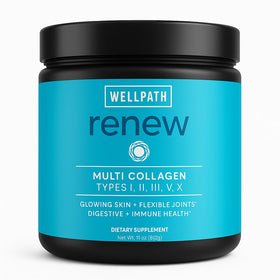 Poudre de collagène multi types WellPath 422g vue de face