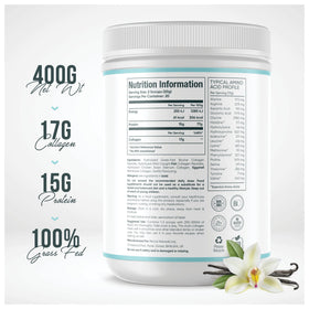 Poudre de collagène multiple Revive Naturals 400g vue de dos