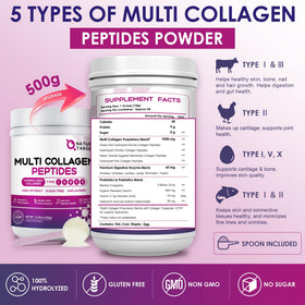 Poudre de collagène NATURE TARGET avec cuillère doseuse
