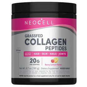 Poudre de collagène NeoCell 259g saveur framboise citron vue avant