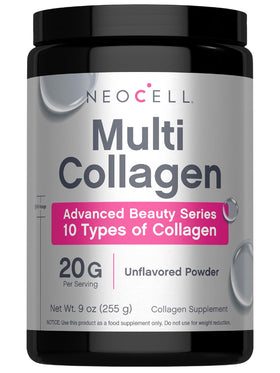 Poudre de collagène NeoCell Super Multi Collagen 340g sans saveur vue de face