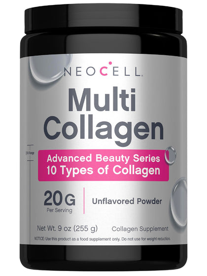 Poudre de collagène NeoCell Super Multi Collagen 340g sans saveur vue de face