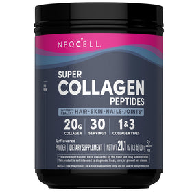 Poudre de collagène NeoCell Super Peptides 739g vue de face