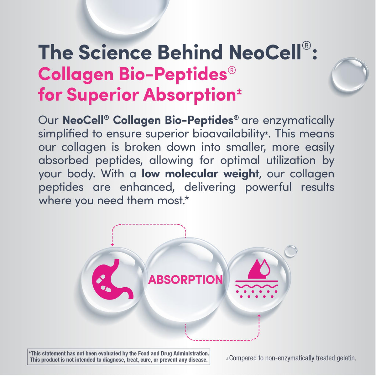 Poudre de collagène NeoCell sur une table de cuisine