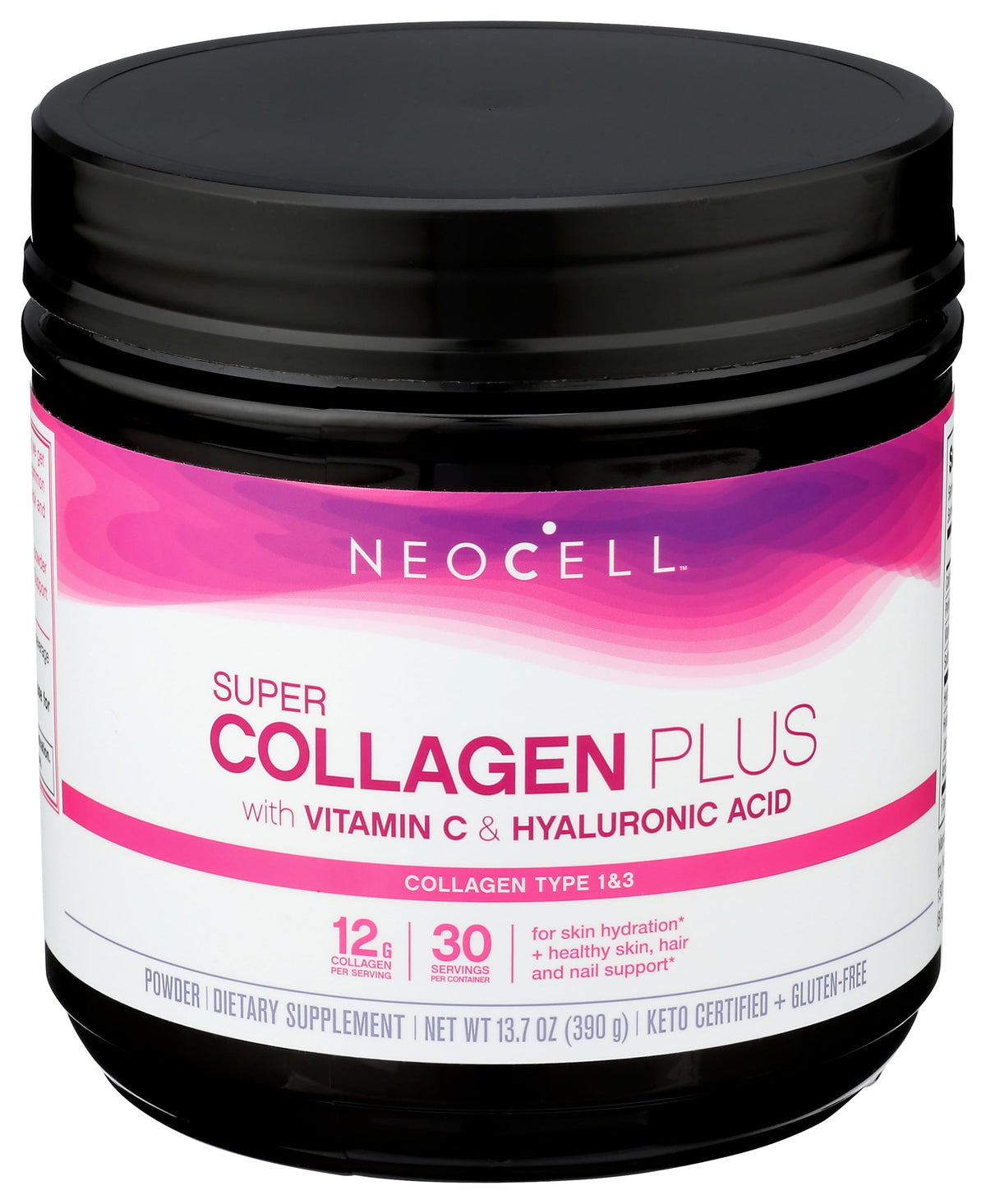 Poudre de collagène NeoCell versée dans une cuillère