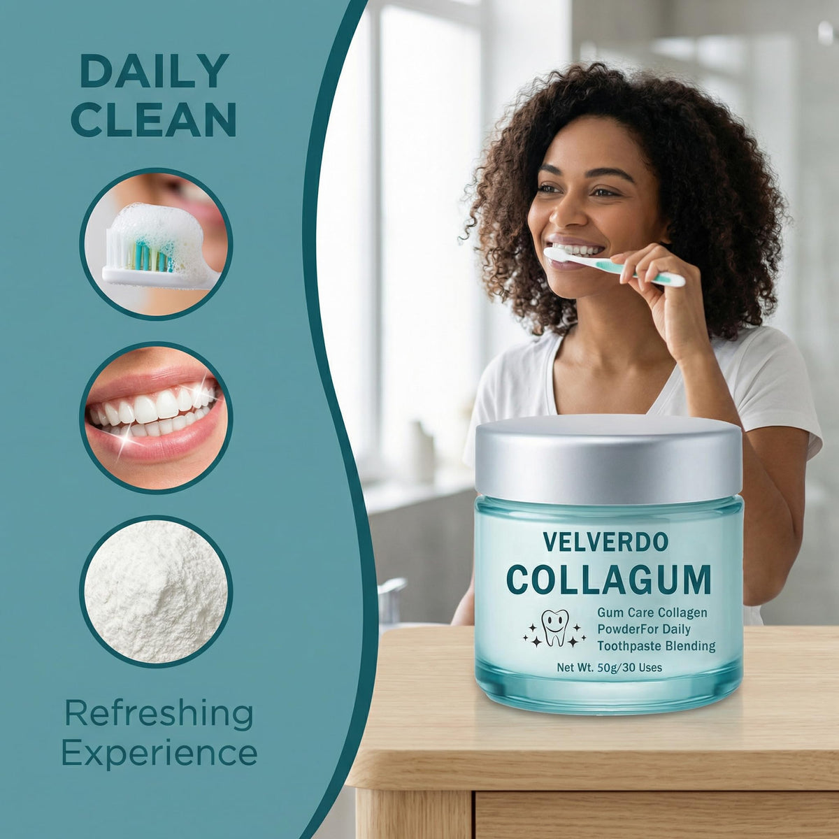 Poudre de collagène Nukupuns 259g avec des ingrédients naturels