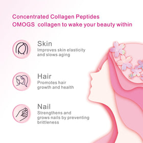 Poudre de collagène OMOGS 222g avec cuillère doseuse