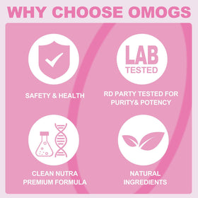 Poudre de collagène OMOGS 222g vue de dos avec informations nutritionnelles